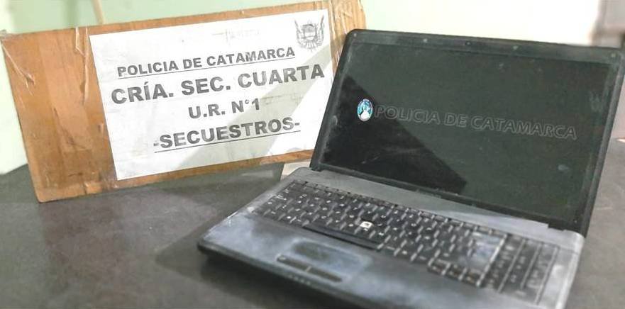 Recuperan una computadora sustraída y aprehenden a un joven