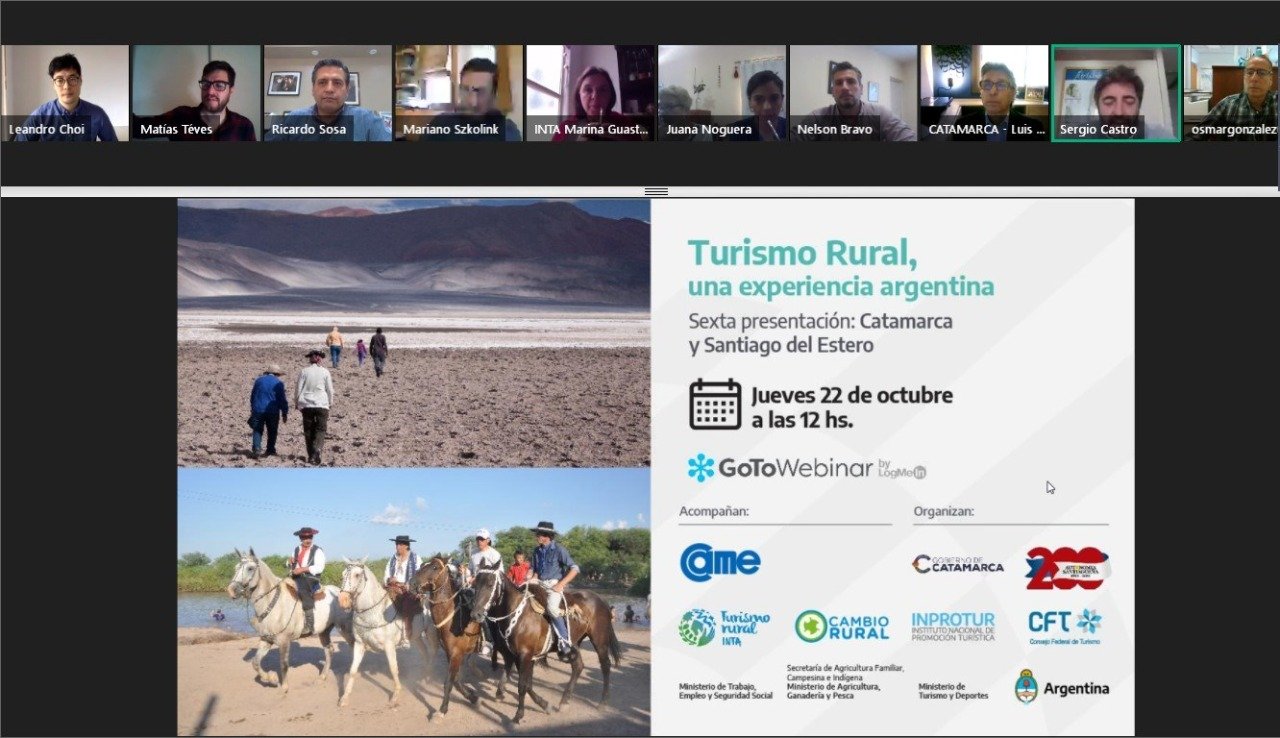 Catamarca participó del ciclo virtual sobre Turismo Rural