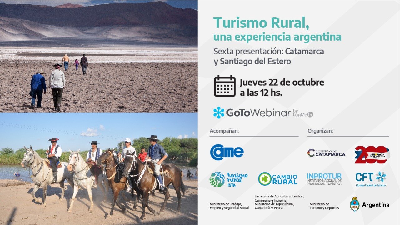 Catamarca participará del ciclo virtual de Turismo Rural