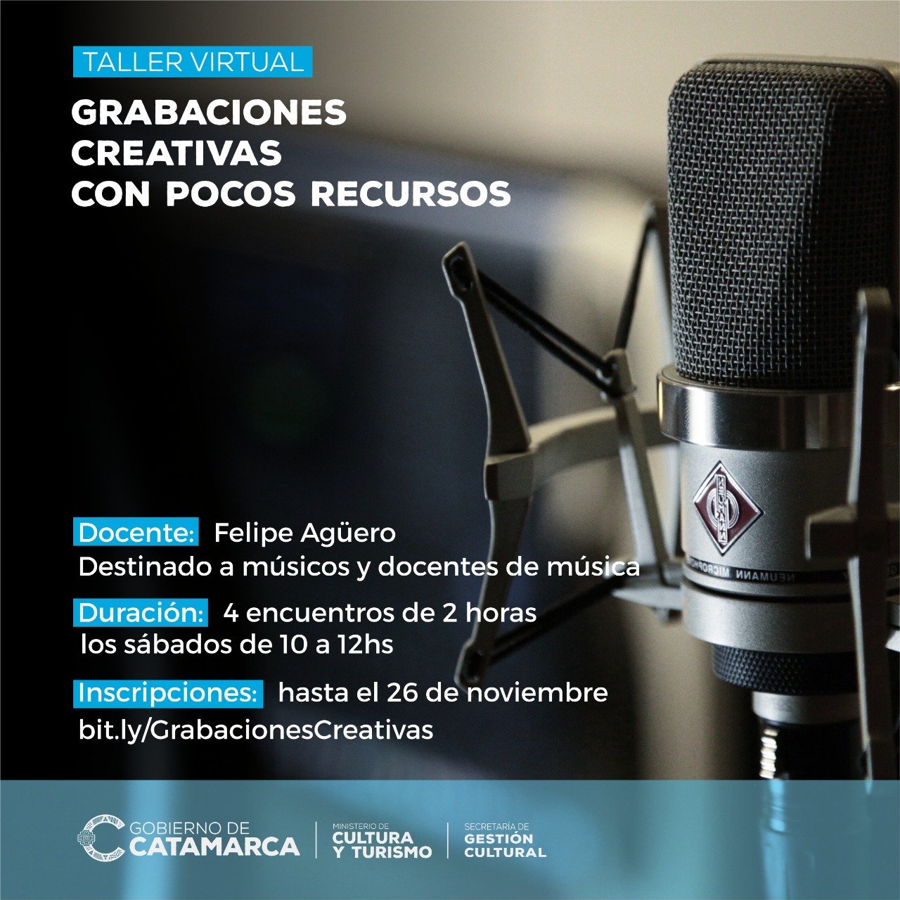 Taller de “Grabaciones Creativas con Pocos Recursos”