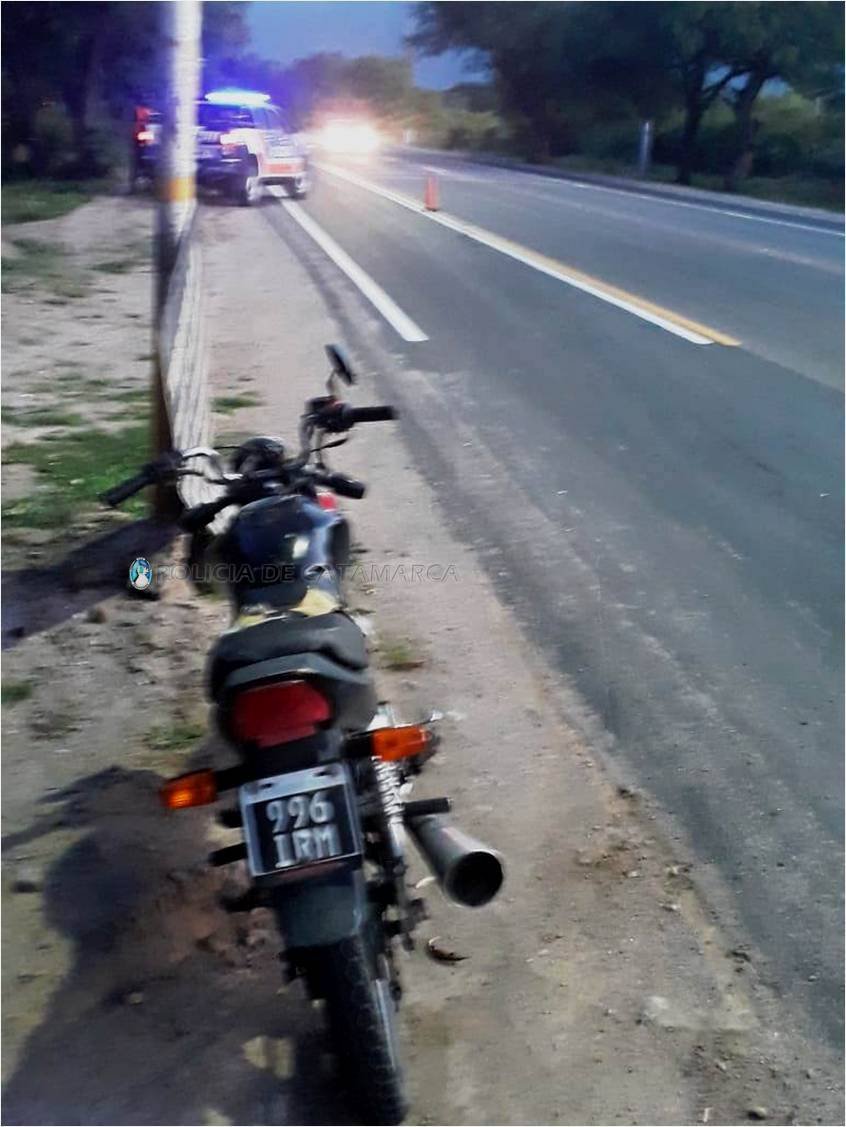 Motociclistas lesionados en un siniestro vial en Fray Mamerto Esquiú