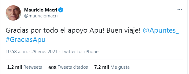 Mauricio Macri despidió a un conocido tuitero que se va del país