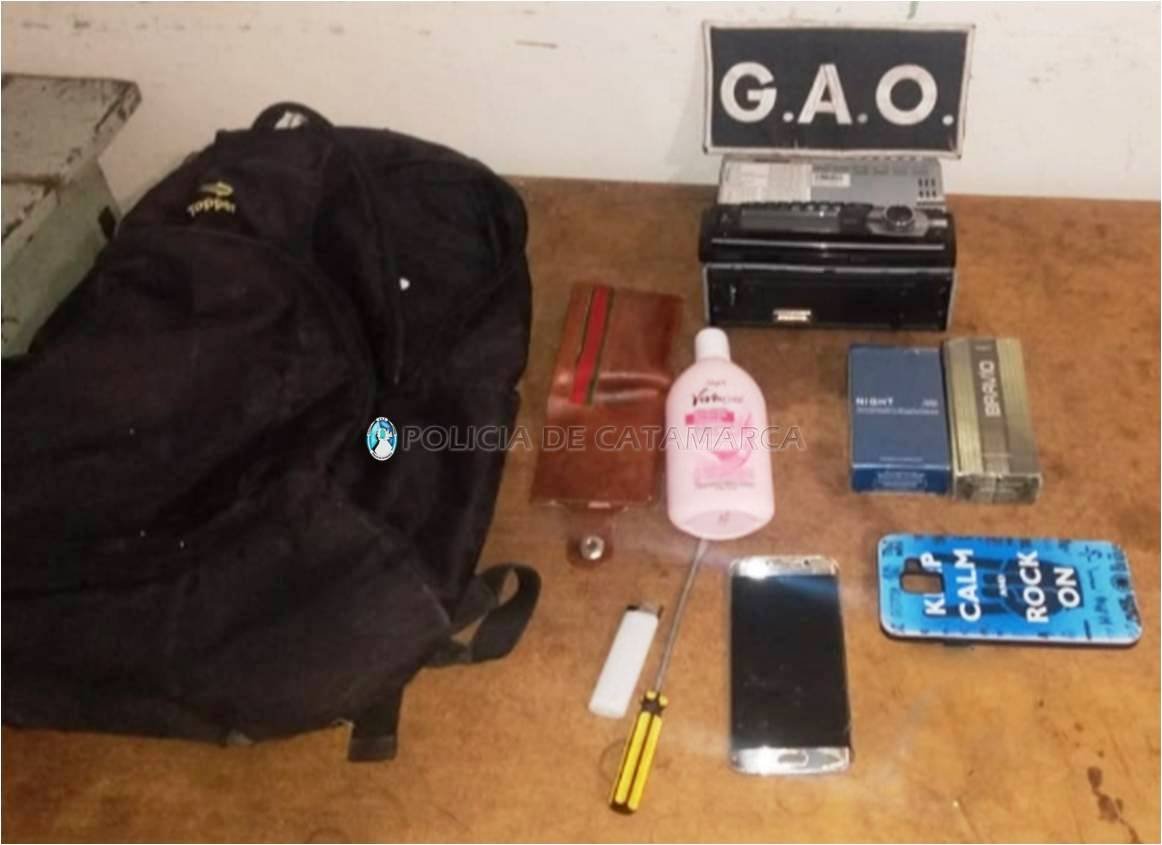 Aprehenden a un hombre y secuestran elementos de dudosa procedencia en la zona este de la Capital
