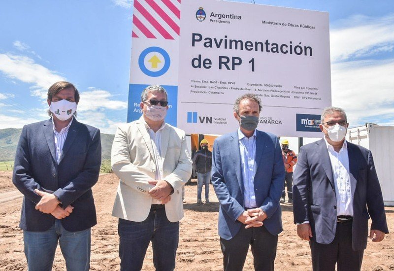El Gobernador Raúl Jalil junto al ministro Katopodis anunciaron obras por más de $20 mil millones