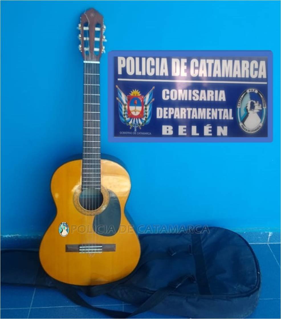 Recuperan una guitarra en Belén
