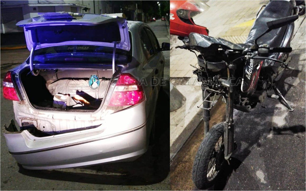 Siniestro vial en la zona centro de la Capital