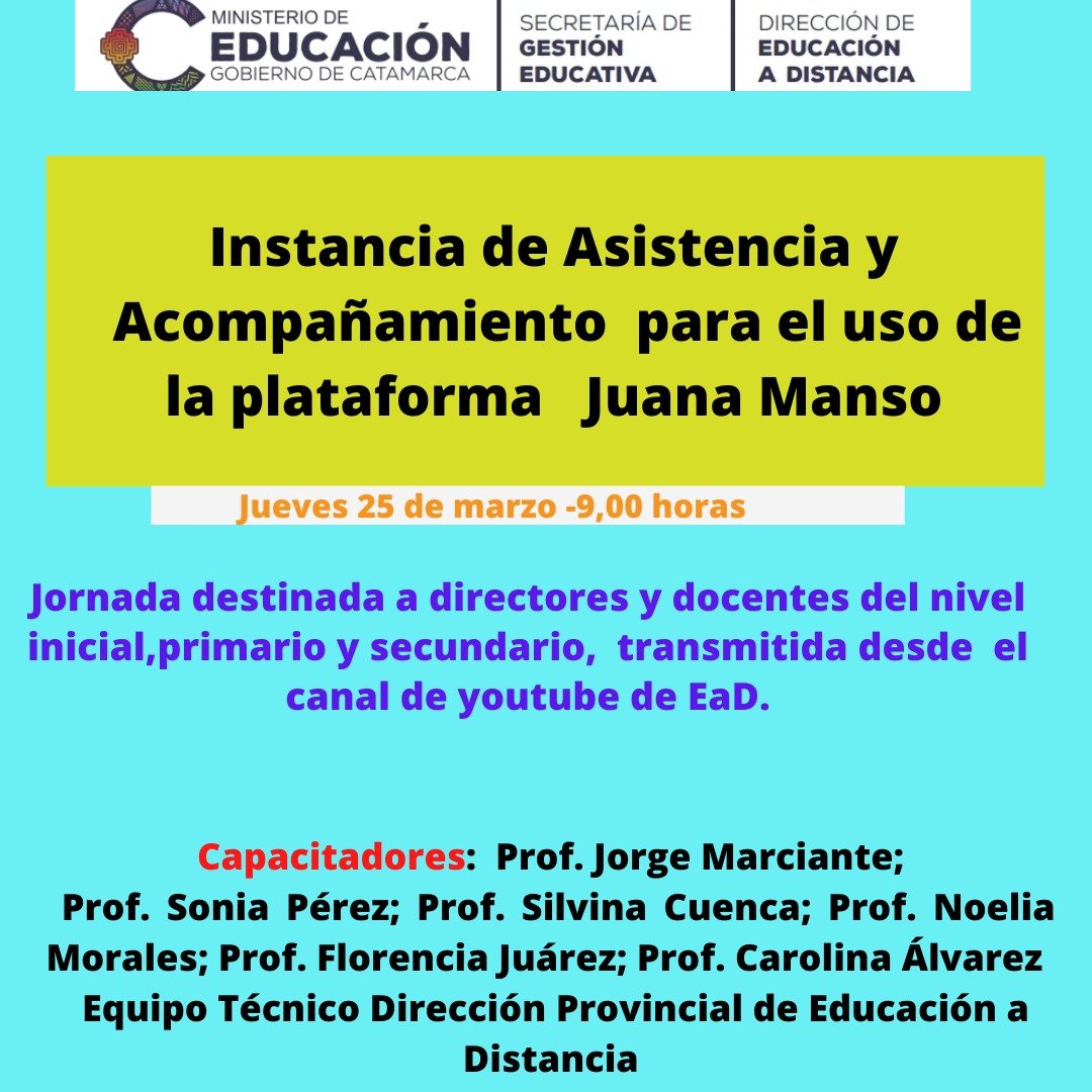 Capacitación para docentes en el uso de la Plataforma Juana Manso