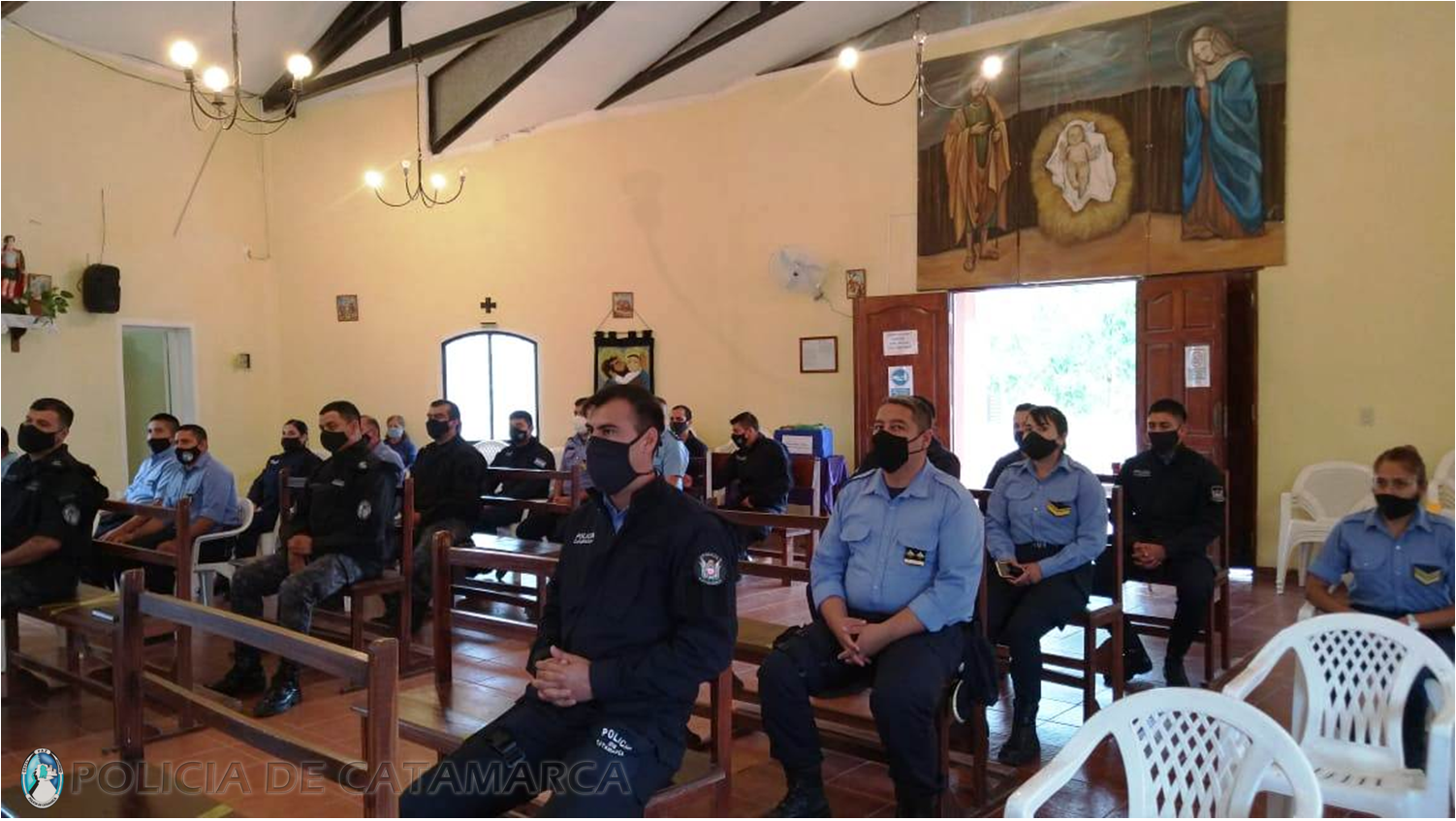 La Policía de la Provincia rindió homenaje a la Sagrada Imagen de San José