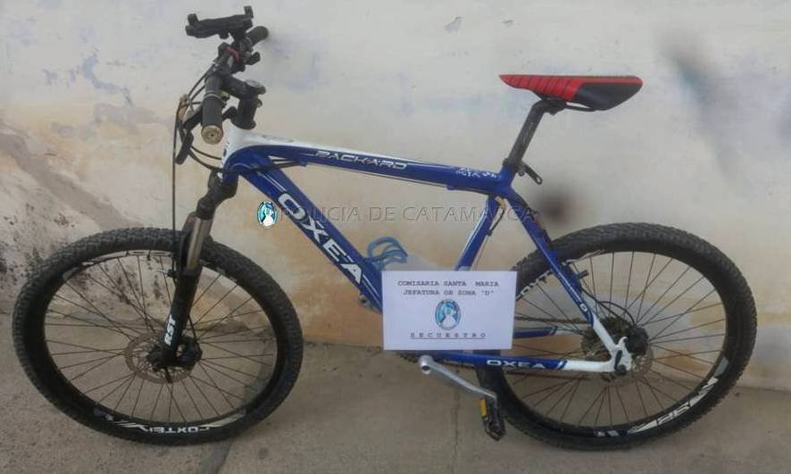 Recuperan una bicicleta sustraída en Santa María