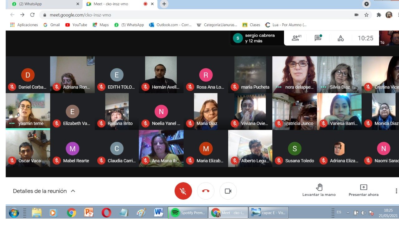 Conversatorio entre docentes de Capayán