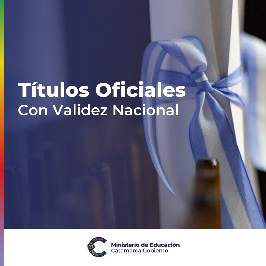 Validez Nacional para dos tecnicaturas