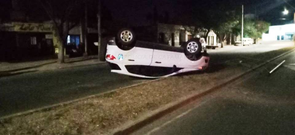 Vuelco de una camioneta