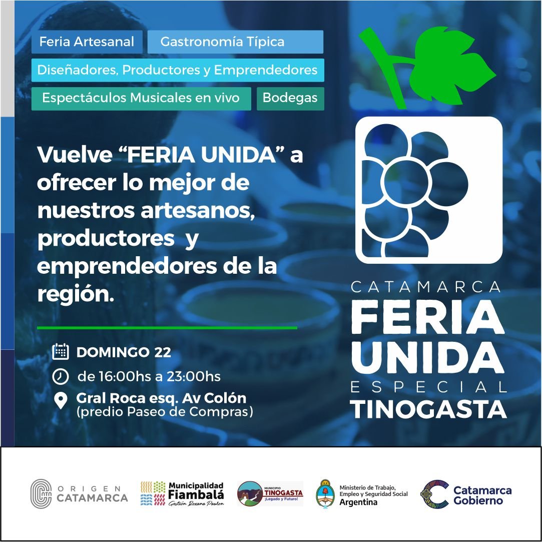 La Feria Unida de agosto, con una edición especial dedicada a Tinogasta