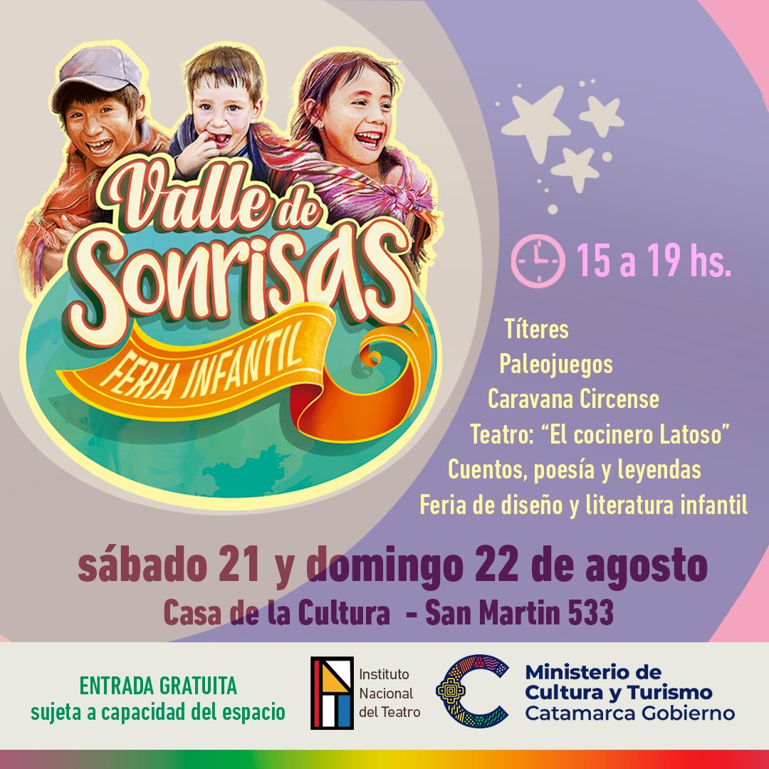 Llega la Feria Infantil Valle de Sonrisas a la Casa de la Cultura