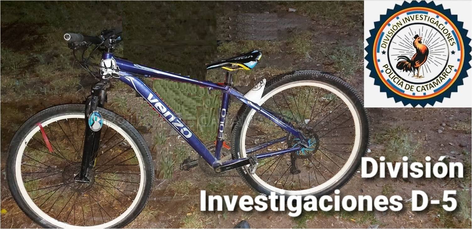 Tras un registro domiciliario recuperan una bicicleta sustraída en la Zona Sur de la Capital