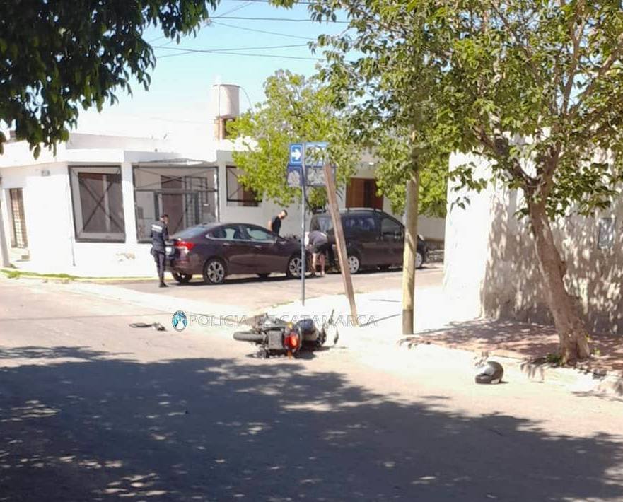 Un Hombre resultó lesionado tras protagonizar un siniestro vial en la Zona Oeste de la Capital