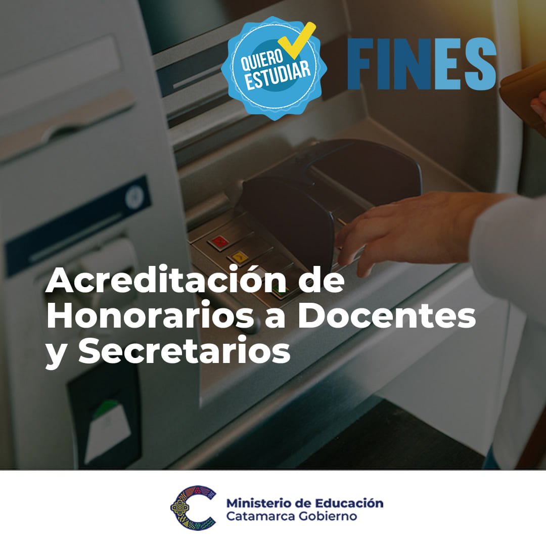 Educación acreditó honorarios a docentes del Plan FinEs