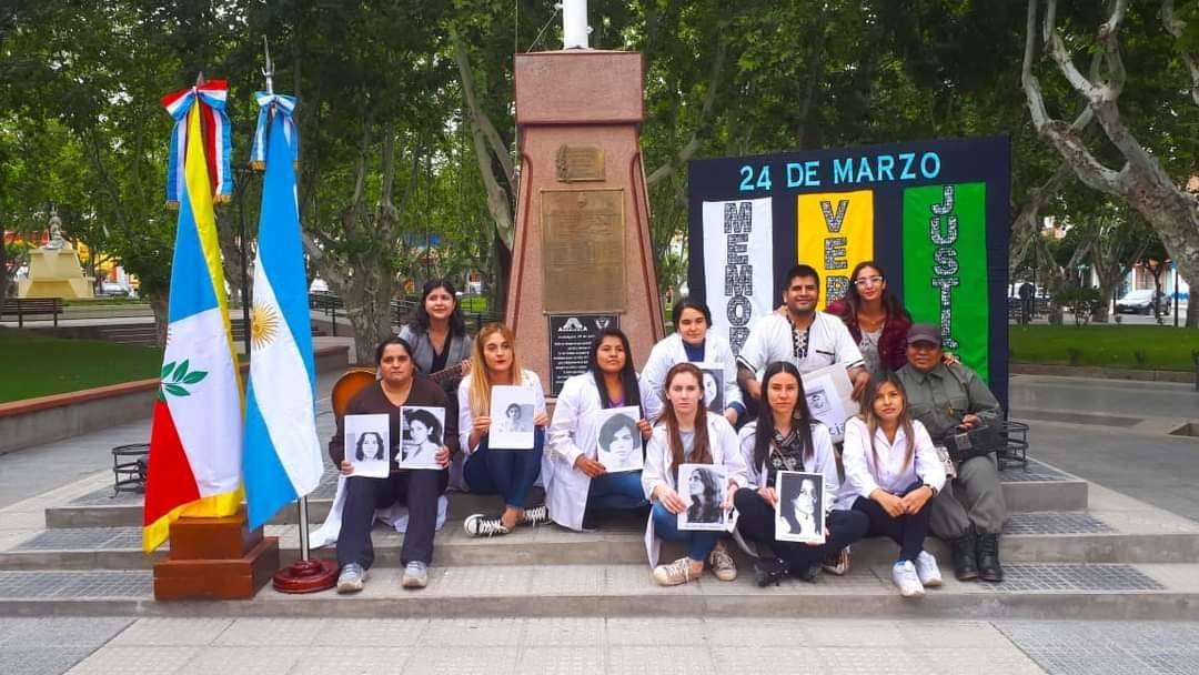 Acto por el Día Nacional de la Memoria, por la Verdad y la Justicia con alumnos del IES de Andalgalá