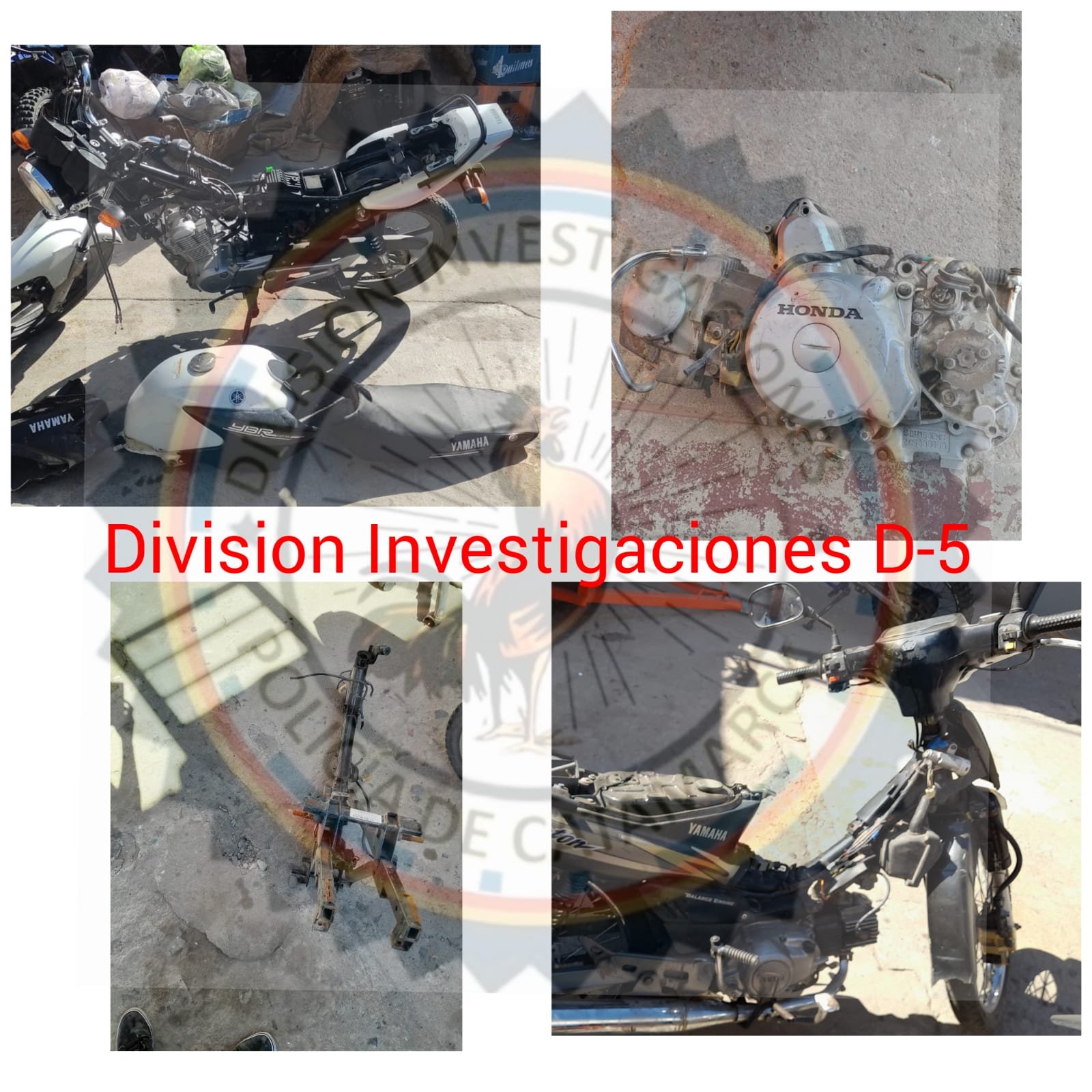 Arrestan a un Hombre, recuperan dos motocicletas y motopartes con signos de adulteración