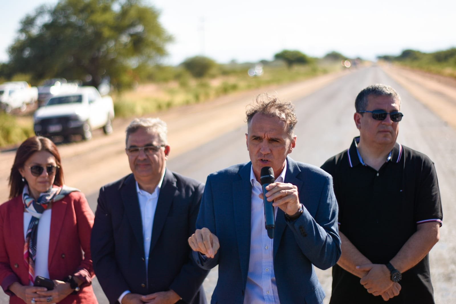 Raúl y Katopodis recorrieron obras en el Este y firmaron convenios para más rutas