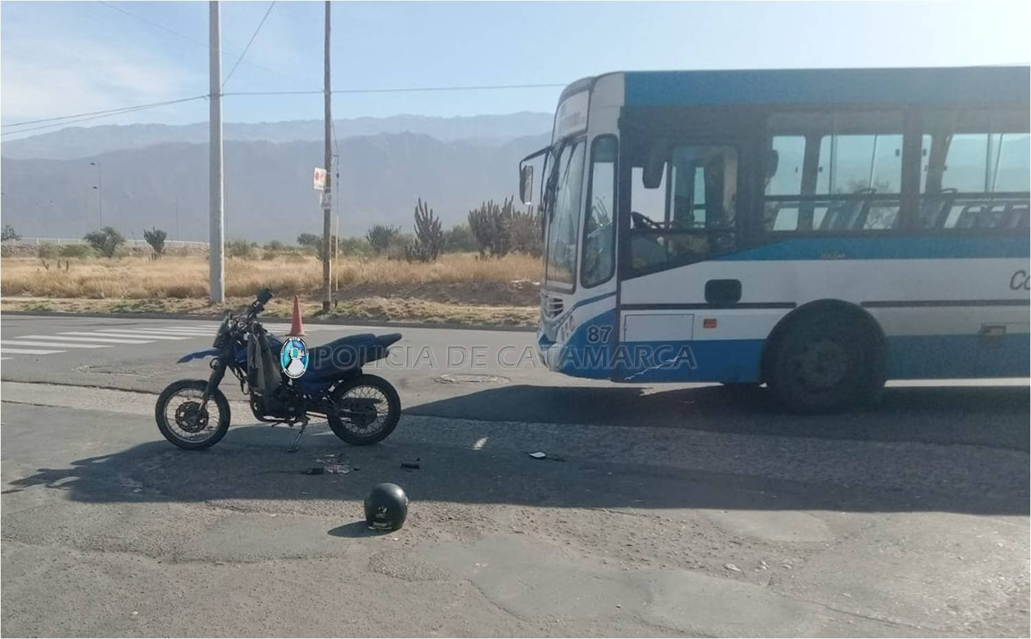 Siniestro vial en la zona sur de la Capital