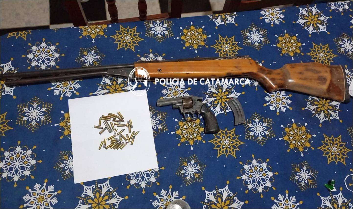 Secuestran armas de fuego en Capayán