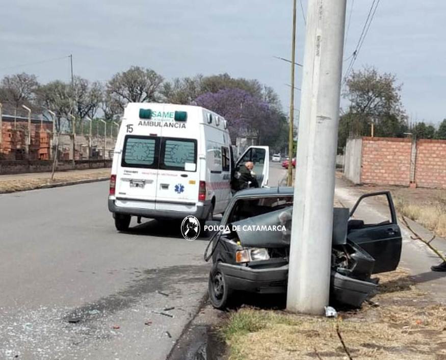 Siniestro vial en Valle Viejo