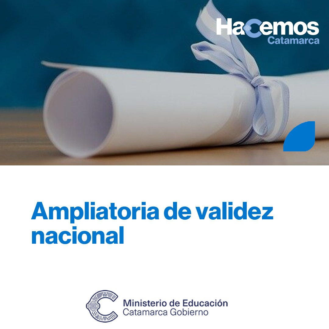 Ampliatoria de validez nacional para el Profesorado de Educación Primaria