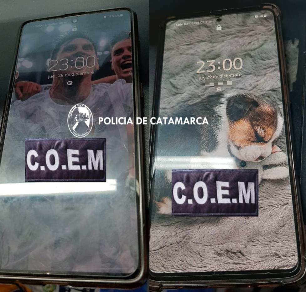 Tras un registro domiciliario policías secuestraron un teléfono celular vinculado con un delito