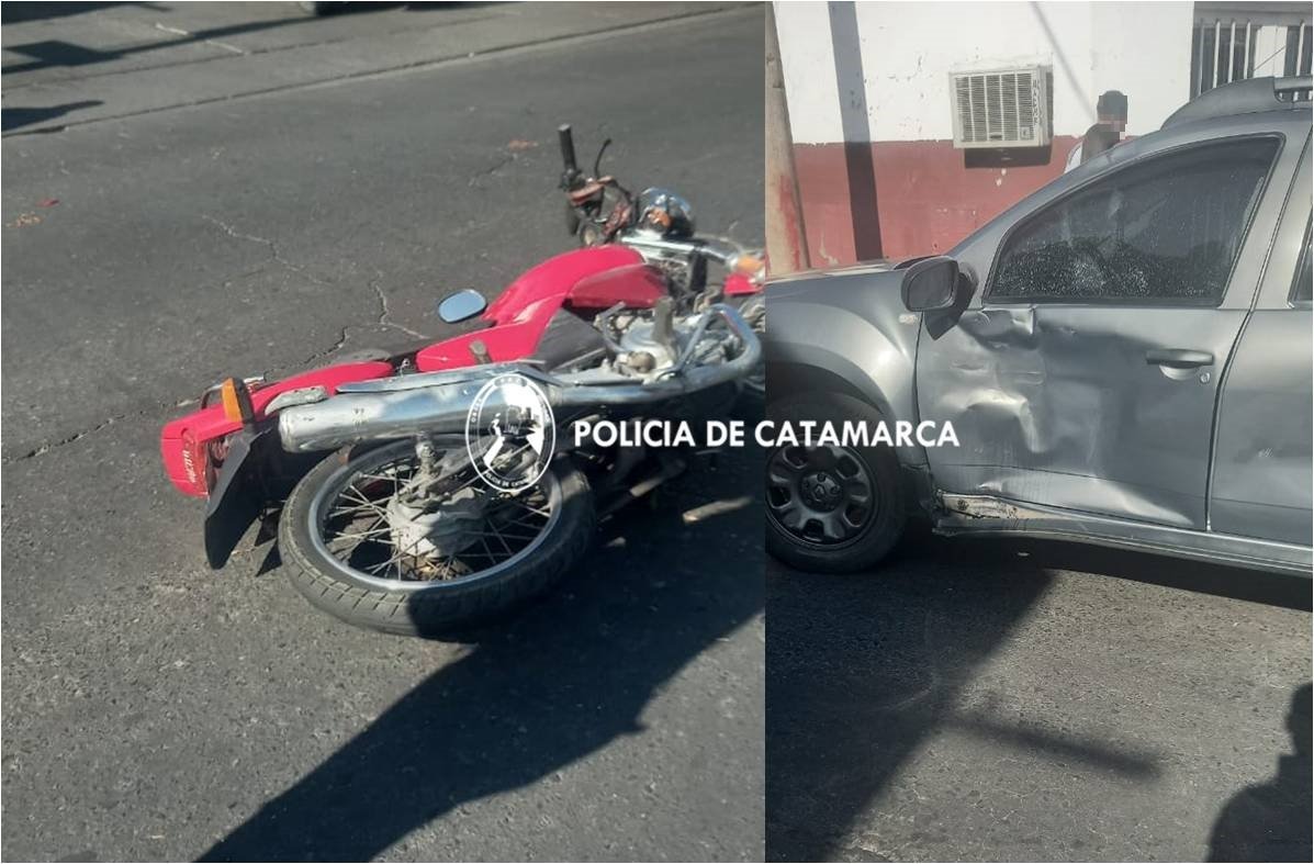 Un hombre resultó lesionado en un siniestro vial.