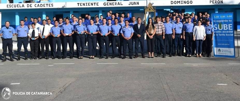 Cadetes de Policía de la Provincia accedieron al beneficio del boleto estudiantil gratuito