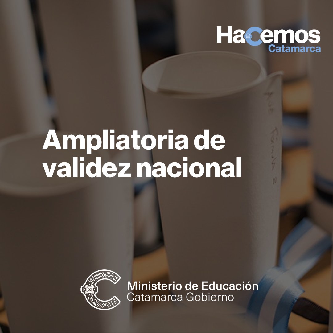 Ampliatoria de validez nacional para la Tecnicatura Superior en Comercio Internacional