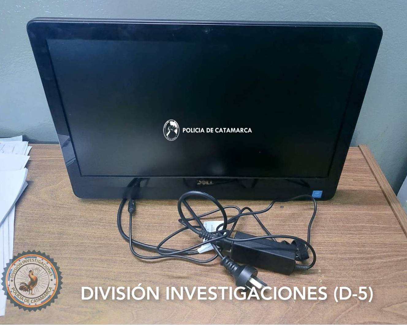 En la Capital policías recuperaron una computadora sustraída en Valle Viejo