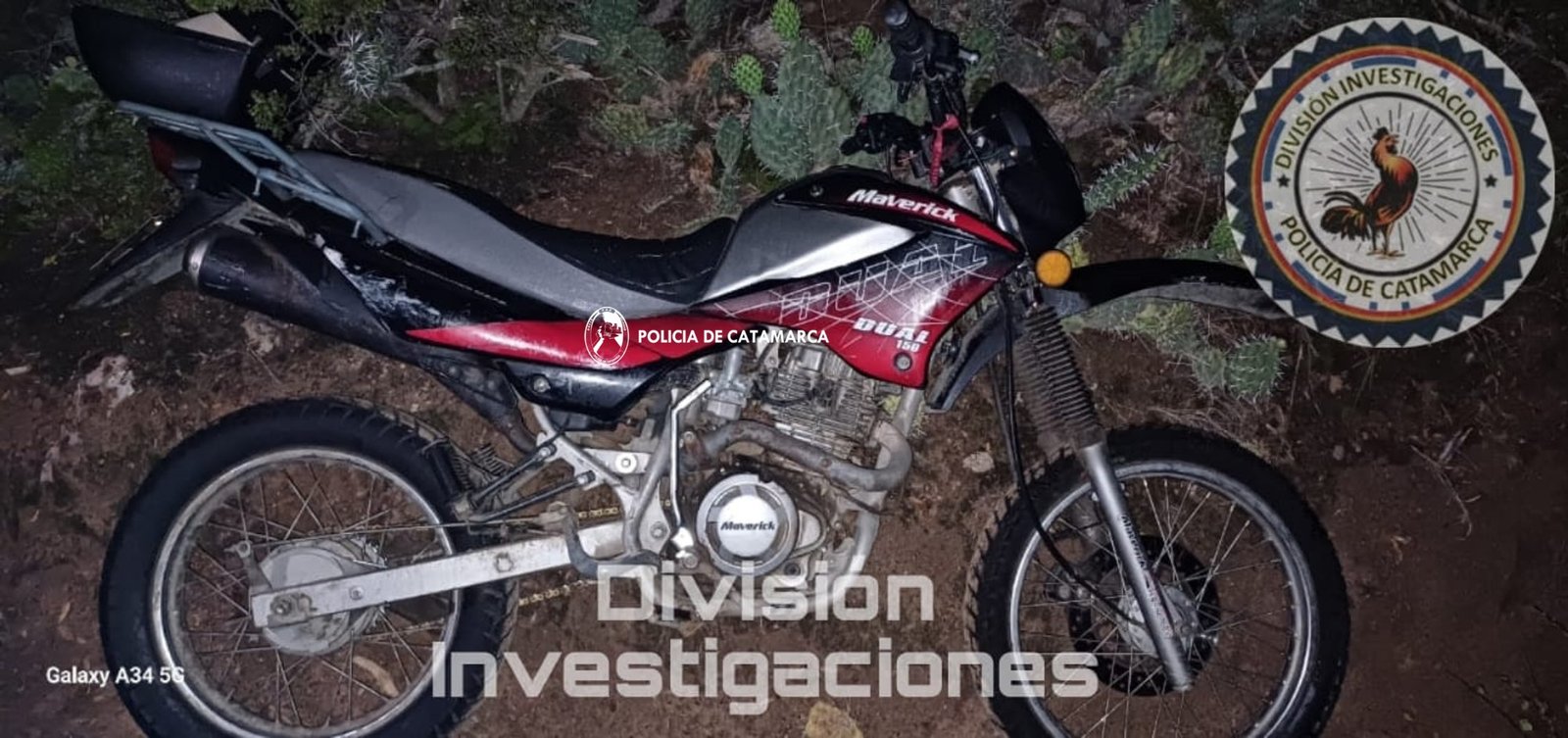 Policías recuperaron una motocicleta sustraída en la Capital