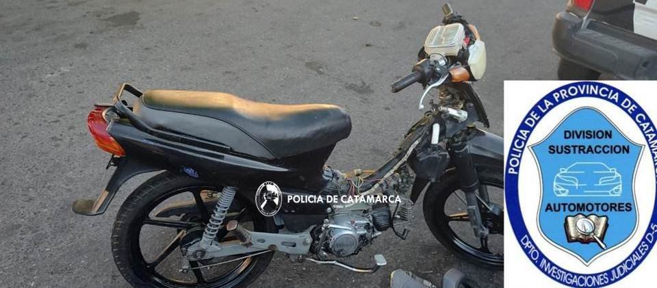 En el sur de la Capital secuestran una moto con numeración adulterada 