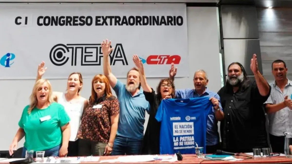 CTERA convocó a un paro nacional docente para el próximo lunes