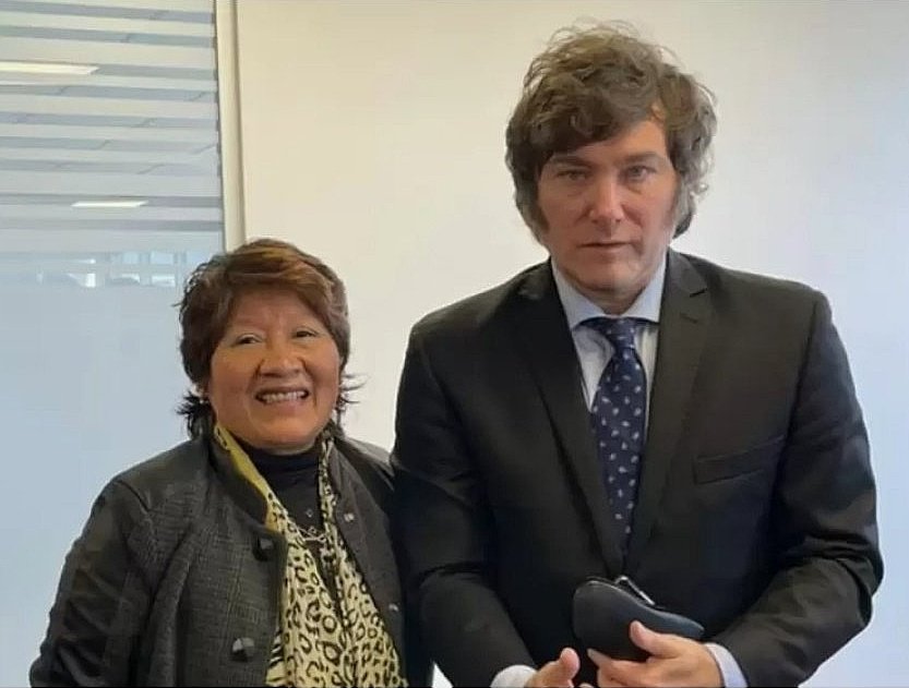 Milei le soltó la mano a la jujeña Vilma Bedia por la contratación de su familia en el Senado