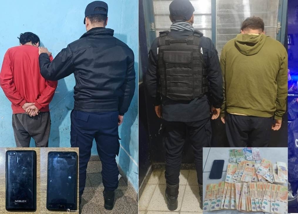 Persecución y detención de delincuentes en distintos puntos de la Capital