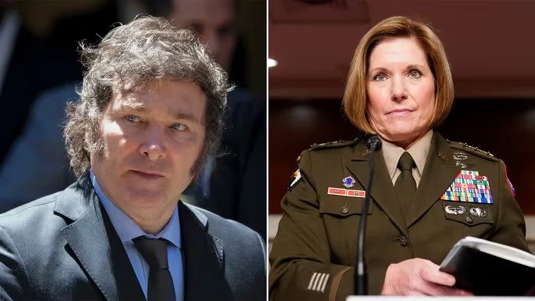 El presidente Javier Milei llegó a Ushuaia para reunirse con Laura Richardson, jefa del Comando Sur