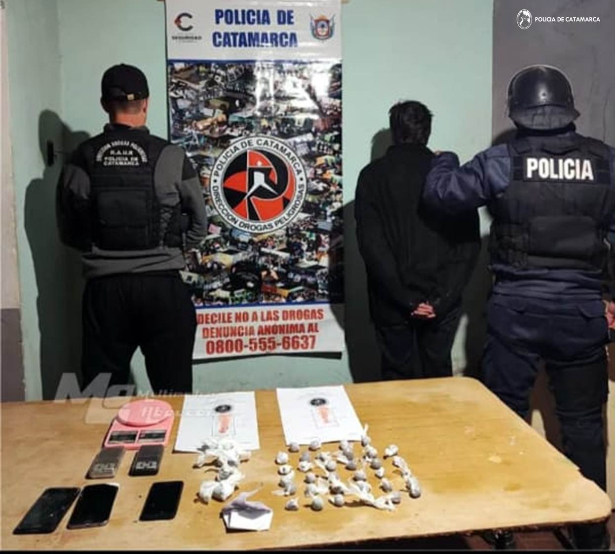 Detención en Tinogasta: Policía Incauta Droga y Automóvil