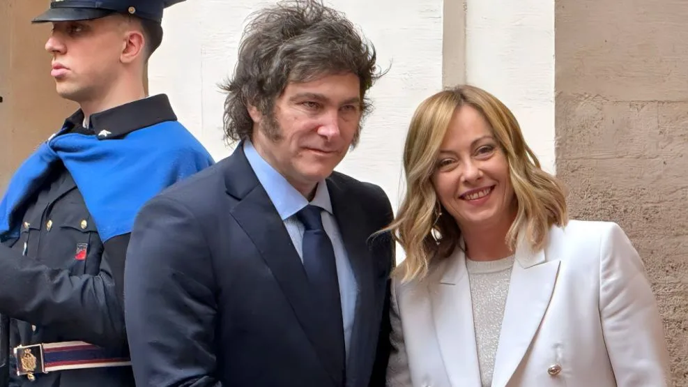 Milei llegó a Italia para el G7