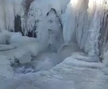 Así amaneció un paraje en Antofagasta de la Sierra: 9º bajo cero