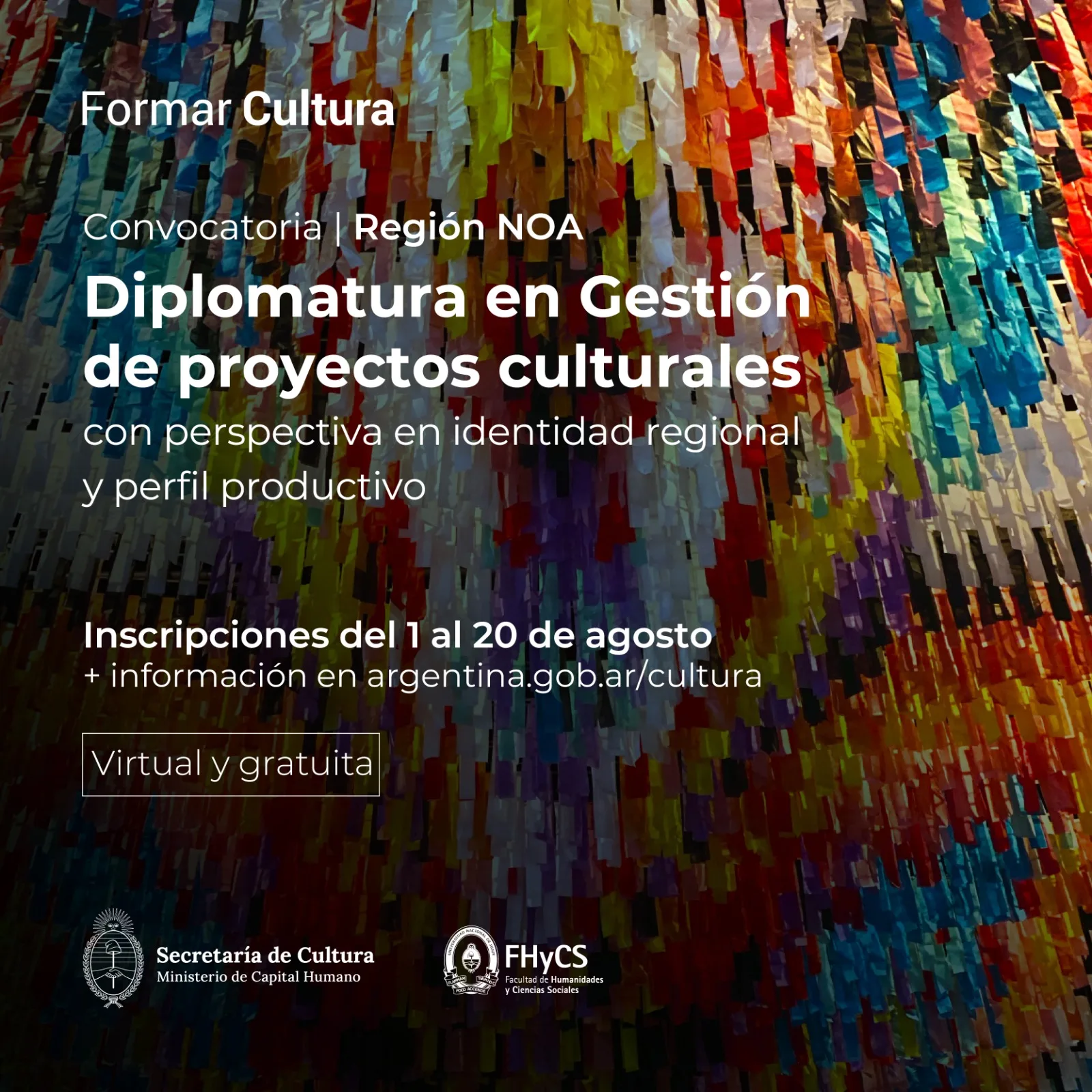 Anuncian apertura de la Diplomatura en Gestión de Proyectos Culturales con enfoque en identidad regional y perfil productivo