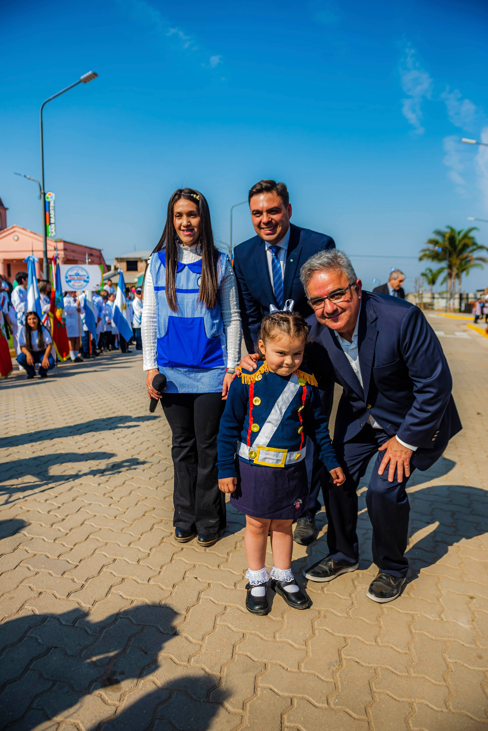 Raúl Jalil inaugura una plaza en honor al General San Martín en Los Altos