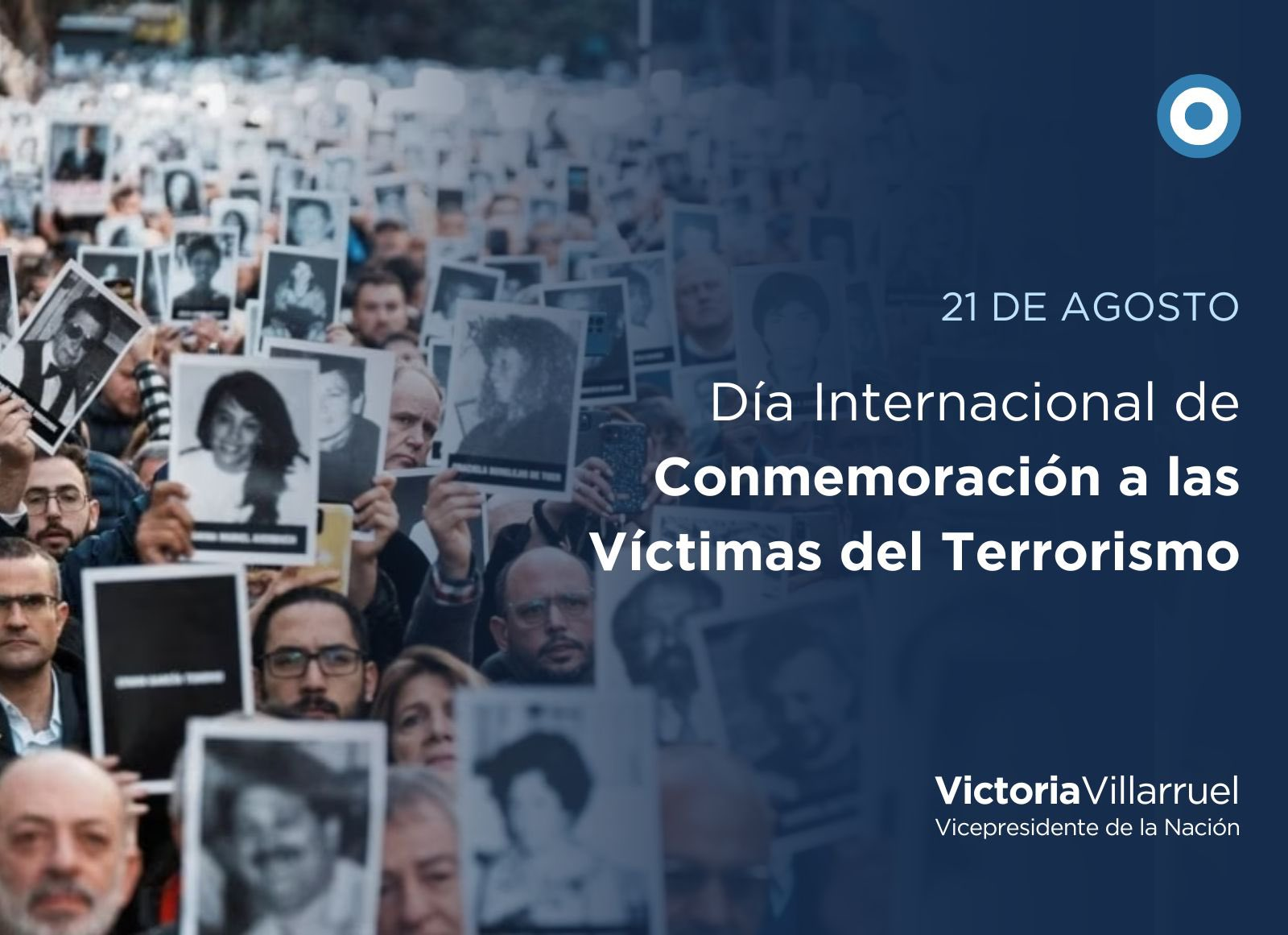 Victoria Villarruel conmemora el Día Internacional de las Víctimas del Terrorismo y exige reconocimiento en Argentina