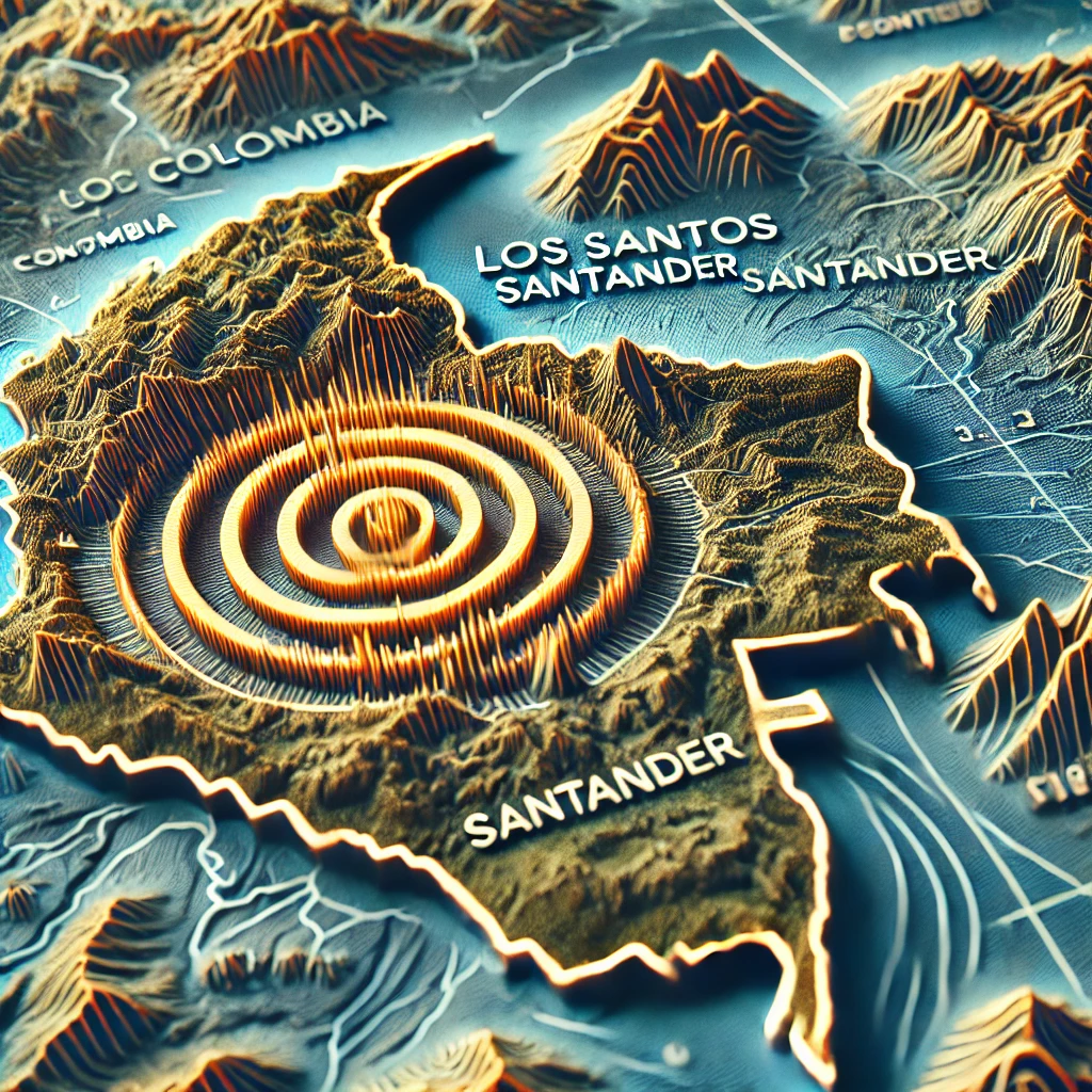 Colombia experimenta una serie de sismos el 24 de agosto: el más fuerte de magnitud 3.7 en Los Santos, Santander