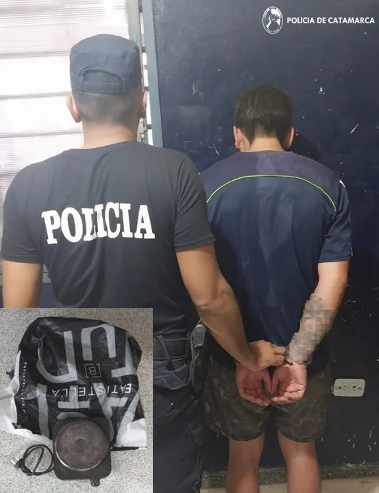 Un joven fue aprehendido y Policías secuestraron un elemento de dudosa procedencia en el sector Sur de la Capital