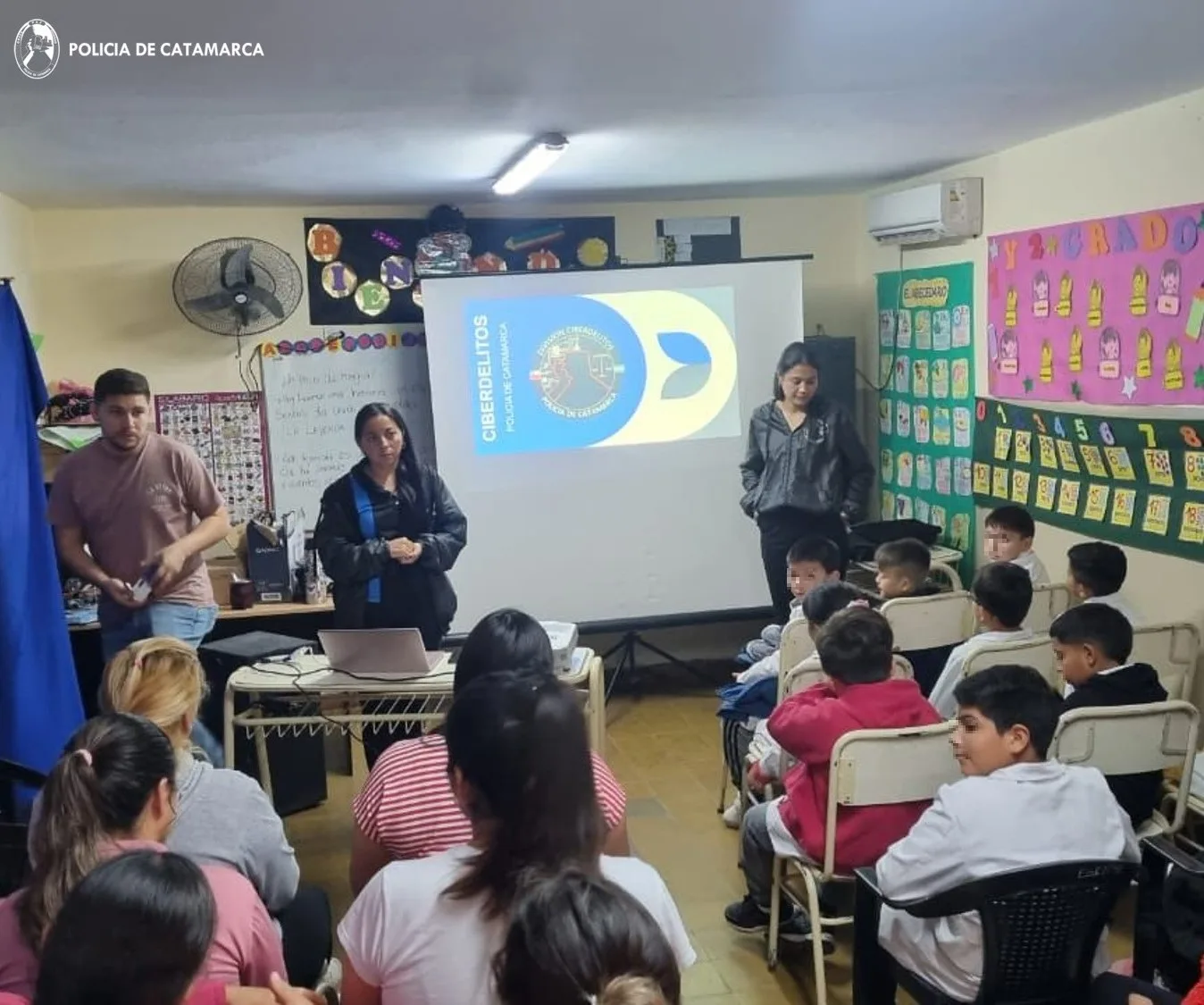 Personal de la División Ciberdelitos brindó charlas en escuelas de Capayán