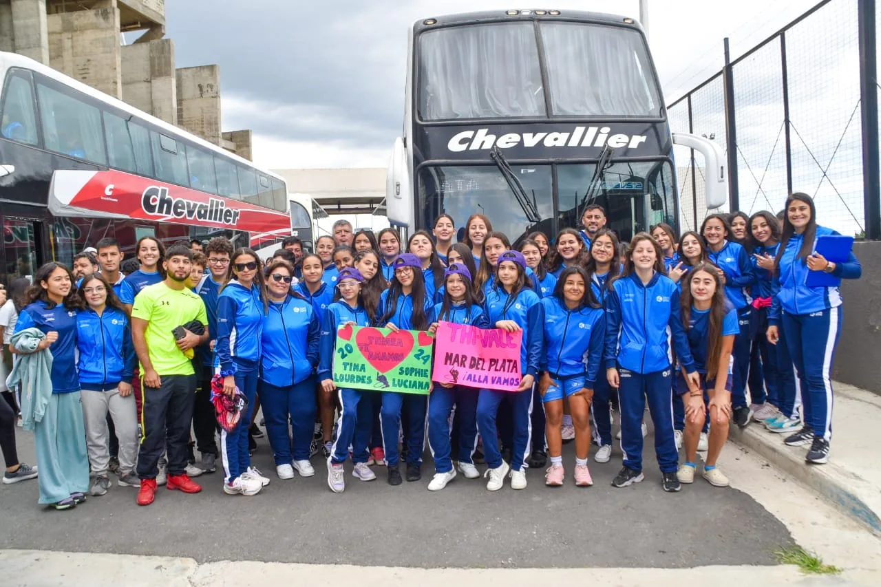 La delegación de Catamarca rumbo a los Juegos Evita