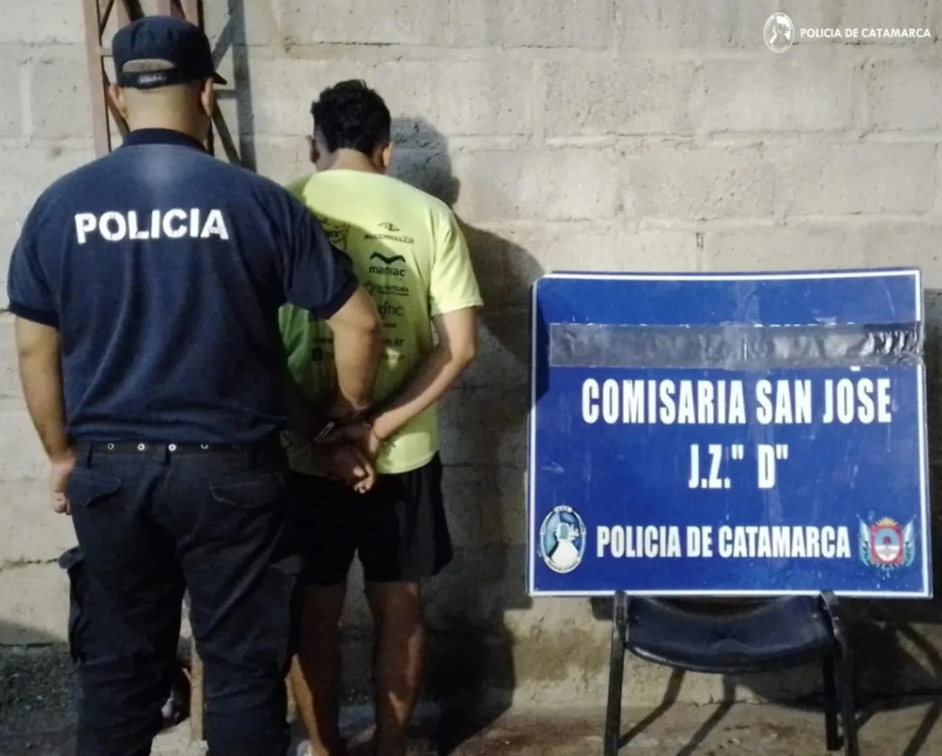 En Santa María un hombre quebrantó una medida Judicial y fue arrestado